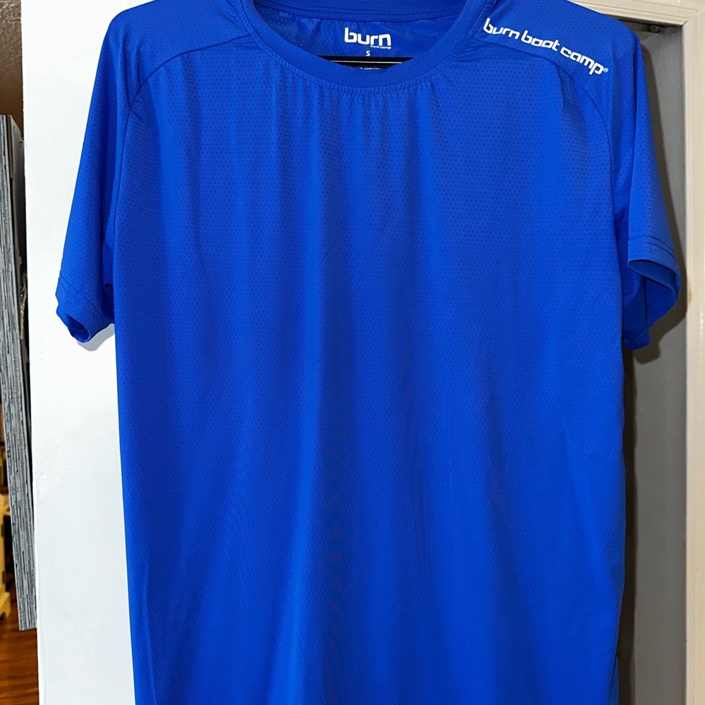 Burn Boot Camp Blue Workout T-Shirt
